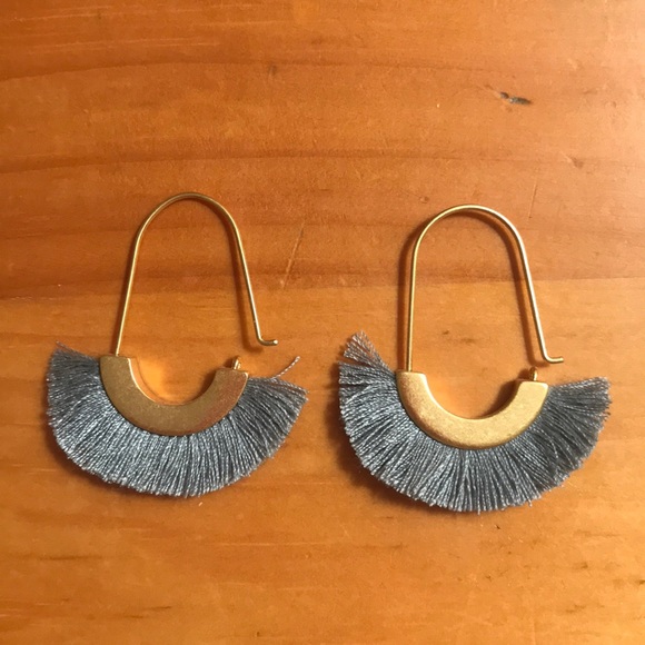 Madewell Jewelry - Madewell blue tassel earrings Madewell Jewelry - Madewell blue tassel earrings
